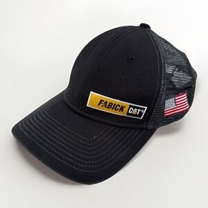 Fabick CAT Mesh Snapback Trucker Hat – Black